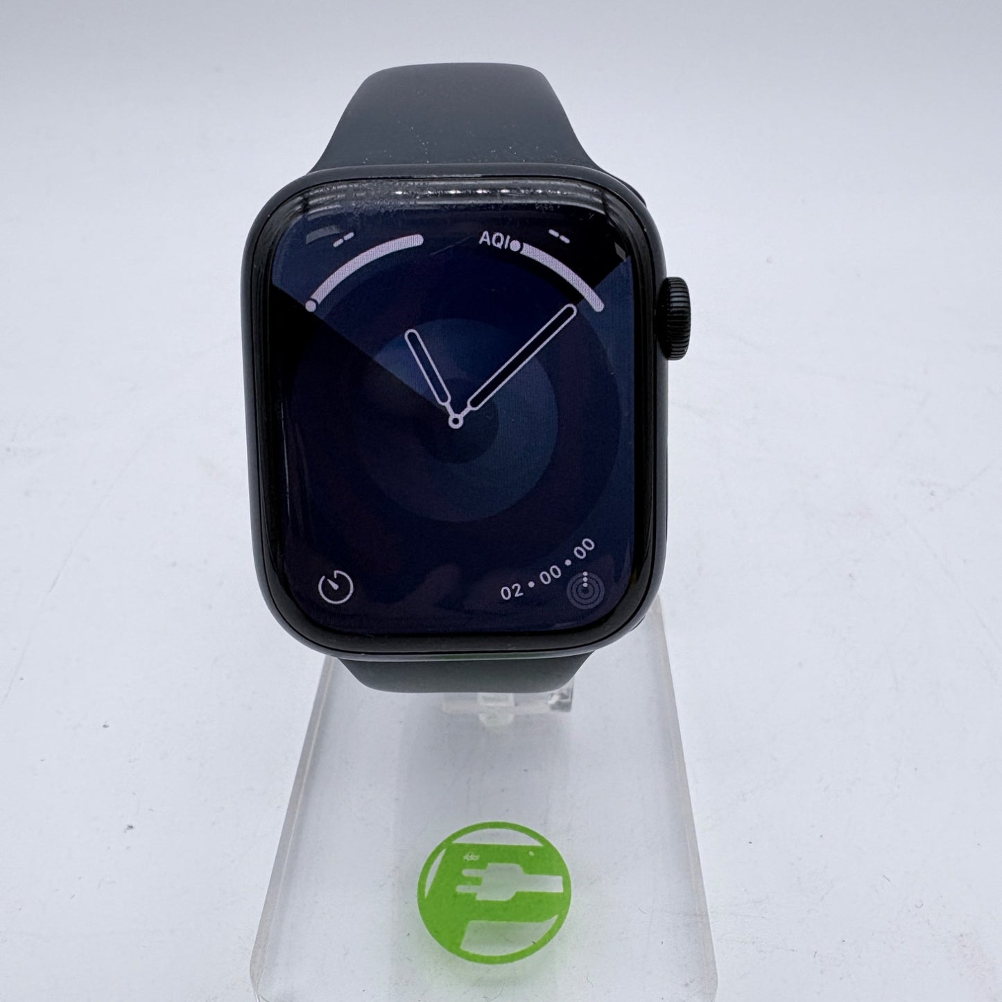 Unlocked Apple Watch Series 8 45MM Midnight Aluminum Black Sport Band MNK33VC/A